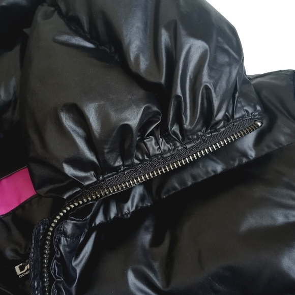 DKNY Women’s Black Down Quilted Puffer Long Sleeve Waist Length Coat XS - Picture 13 of 15